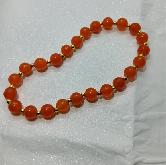 Tanzanian 14k Stretch Bead Bracelet - Picture 2 of 6